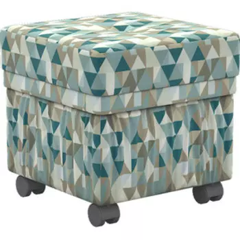 Банкетка Мебелик BeautyStyle 5 с ящиком, на колесах, оливковый (П0005662)