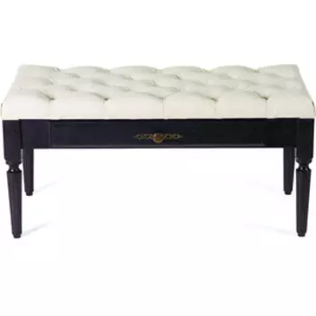 Банкетка Мебелик Оливия экокожа молочный/венге (П0001784)