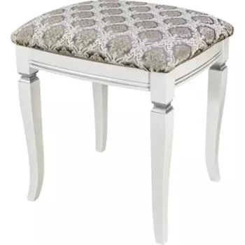 Банкетка Мебелик Васко В 106Н белый/серебро, Маркус серебро (П0006269)