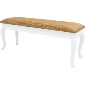 Банкетка Мебелик Вивальди с ящиком белый, коронка (П0005711)