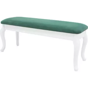 Банкетка Мебелик Вивальди с ящиком белый, зеленый (П0005712)