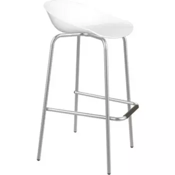 Барный стул Sheffilton SHT-ST19/S29 белый/хром лак