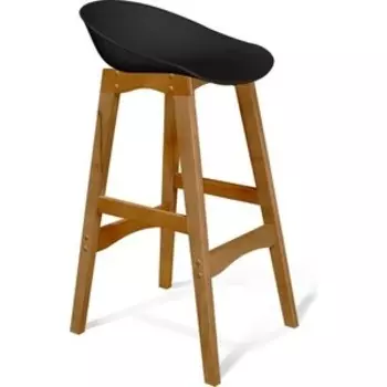 Барный стул Sheffilton SHT-ST19/S65 черный/светлый орех