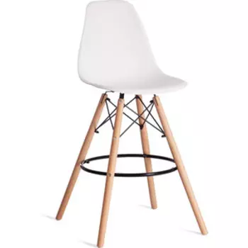 Барный стул TetChair Cindy Bar Chair (mod. 80-1) / 1 шт. в упаковке, дерево бук/металл/пластик, White (Белый) 70029/ натуральный