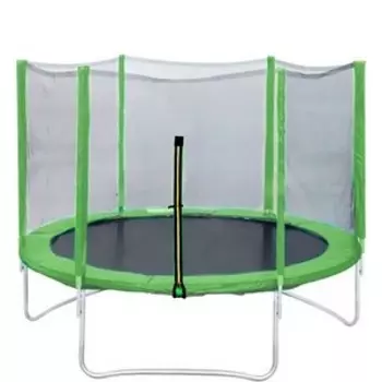 Батут DFC Trampoline Fitness 8ft наружн.сетка, св.зеленый (244см)