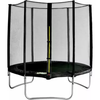 Батут Капризун с лестницей и внешней сеткой 180 см черный (AL-out180-black)