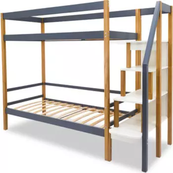 Бельмарко Детская двухярусная кровать Svogen дерево-графит