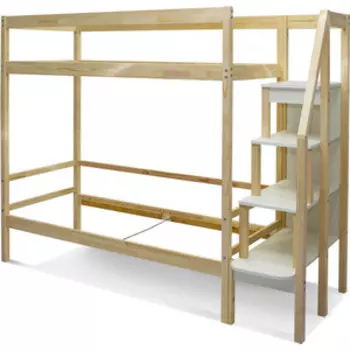 Бельмарко Детская двухярусная кровать Svogen натура (без покрытия)