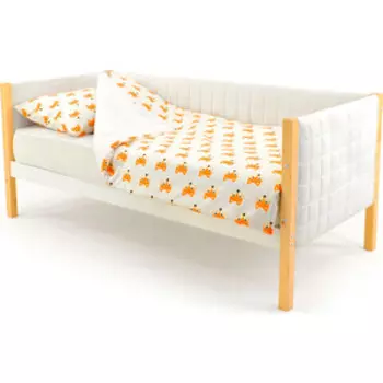 Детская кровать-тахта Бельмарко мягкая Svogen дерево-белый