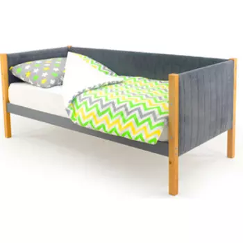 Детская кровать-тахта Бельмарко мягкая Svogen дерево-графит