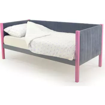 Детская кровать-тахта Бельмарко мягкая Svogen лаванда-графит