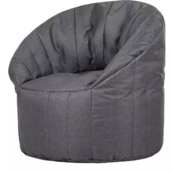 Бескаркасное кресло Папа Пуф Club chair graphite