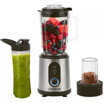 Блендер стационарный Polaris PTB 1834G 1800Вт серебристый