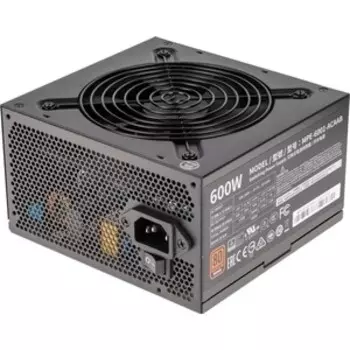 Блок питания Cooler Master MWE 600 Bronze V2, 600W, ATX, 120mm, 6xSATA, 2xPCI-E(6+2), APFC, 80+ Bronze (MPE-6001-ACAAB-EU)