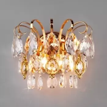 Бра Eurosvet 10081/2 золото/прозрачный хрусталь Strotskis