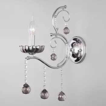 Бра Eurosvet Brezza 10107/1 хром/дымчатый хрусталь Strotskis