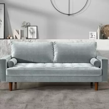 Диван Bradex Scott трехместный серо-голубой (FR 0480)