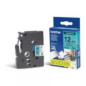 Brother Лента 12мм черный на синем для для PT-1xxx, PT-2xxx, PT-3xxx, PT-5xxx, PT-9xxx (TZE531)