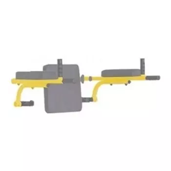 Брусья откидные Midzumi со спинкой Heikobo лимонный пай