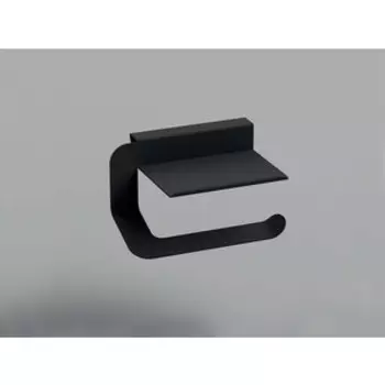 Бумагодержатель Sonia Quick подвесной с полочкой, черный (176953)