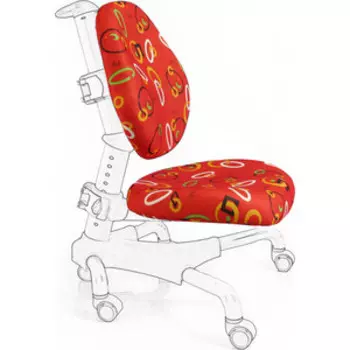 Чехол Mealux R 517/718 красный с кольцами для кресел Y-517/Y-718