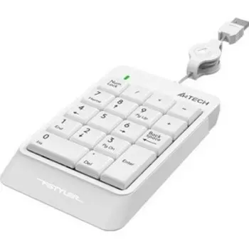 Числовой блок A4Tech Fstyler FK13, белый, USB Slim для ноутбука