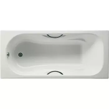 Чугунная ванна Roca Malibu 170x75 Antislip, с отверстиями для ручек (2309G000R)