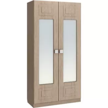 Шкаф-пенал Compass с зеркалом Анастасия АН-4К дуб роше/дуб классик синхро