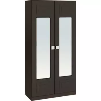 Шкаф-пенал Compass с зеркалом Анастасия АН-4К венге луизиана/венге