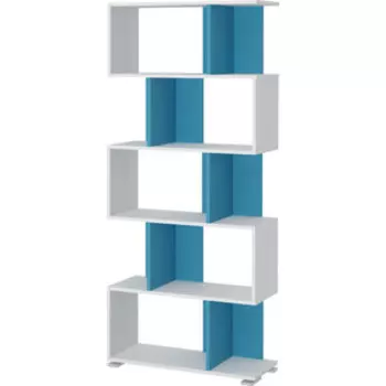 Cтеллаж МЭРДЭС СЛ-5 БЕСИ белый/синий