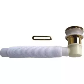 Декоративная накладка BelBagno на отверстие перелива, изогнутое, золото