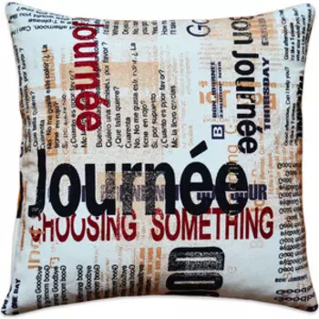 Декоративная подушка Mypuff Газета мебельный хлопок pil-321