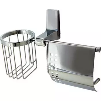 Держатель туалетной бумаги и освежителя Wasserkraft Lopau хром (K-6059)