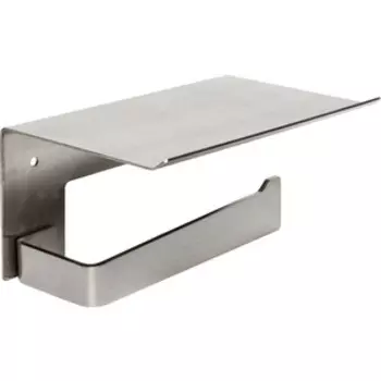 Держатель туалетной бумаги Mediclinics Aura с полкой, нержавеющая сталь матовая (AI2003CS)