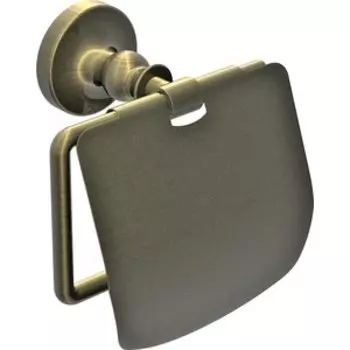 Держатель туалетной бумаги Rush Crete с крышкой, светлая бронза (CR35111)