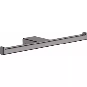 Держатель запасных рулонов Hansgrohe AddStoris двойной, шлифованный черный хром (41748340)