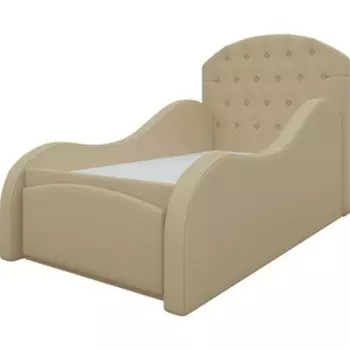 Детская кровать АртМебель Майя эко-кожа бежевый