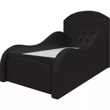 Детская кровать АртМебель Майя эко-кожа коричневый