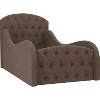 Детская кровать АртМебель Майя Люкс рогожка коричневый