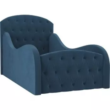 Детская кровать АртМебель Майя Люкс велюр голубой