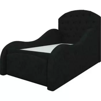 Детская кровать АртМебель Майя микровельвет черный