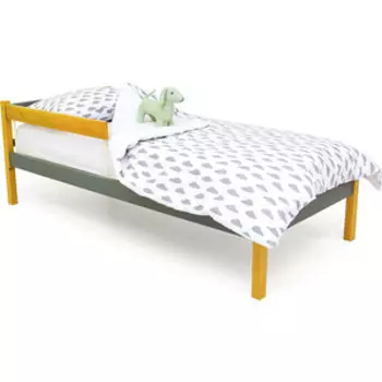 Детская кровать Бельмарко Svogen classic дерево-графит + бортик ограждение