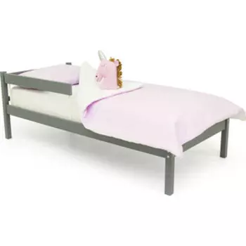 Детская кровать Бельмарко Svogen classic графит + бортик ограждение