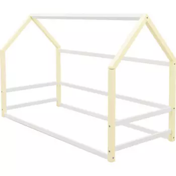 Детская кровать-домик Бельмарко Монтессори Svogen бежево-белый