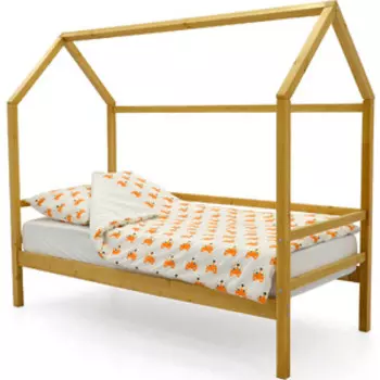 Детская кровать-домик Бельмарко Svogen дерево