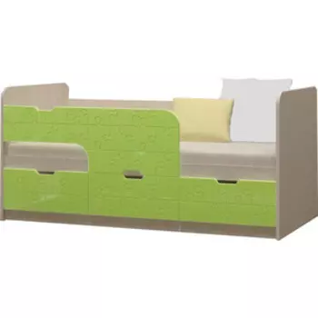 Детская кровать Регион 58 Юниор-9 салатовый 80x160