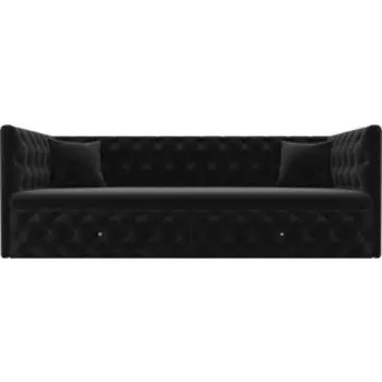 Детский диван АртМебель Найс микровельвет черный