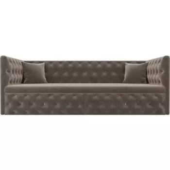 Детский диван АртМебель Найс велюр коричневый