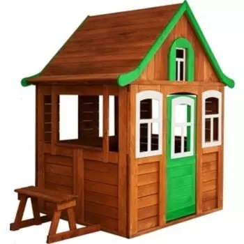 Детский домик Красная звезда Цветочный цвет зеленый Р920-3