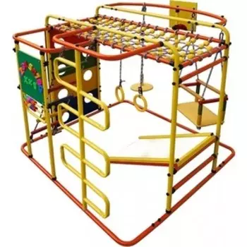 Детский спортивный комплекс Формула здоровья Мурзилка S оранжевый/радуга